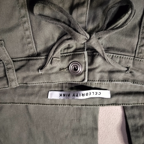 Celebrity Pink Women's Olive Cargo Pants High Rise Skinny Sz 7/28 - Picture 10 of 13